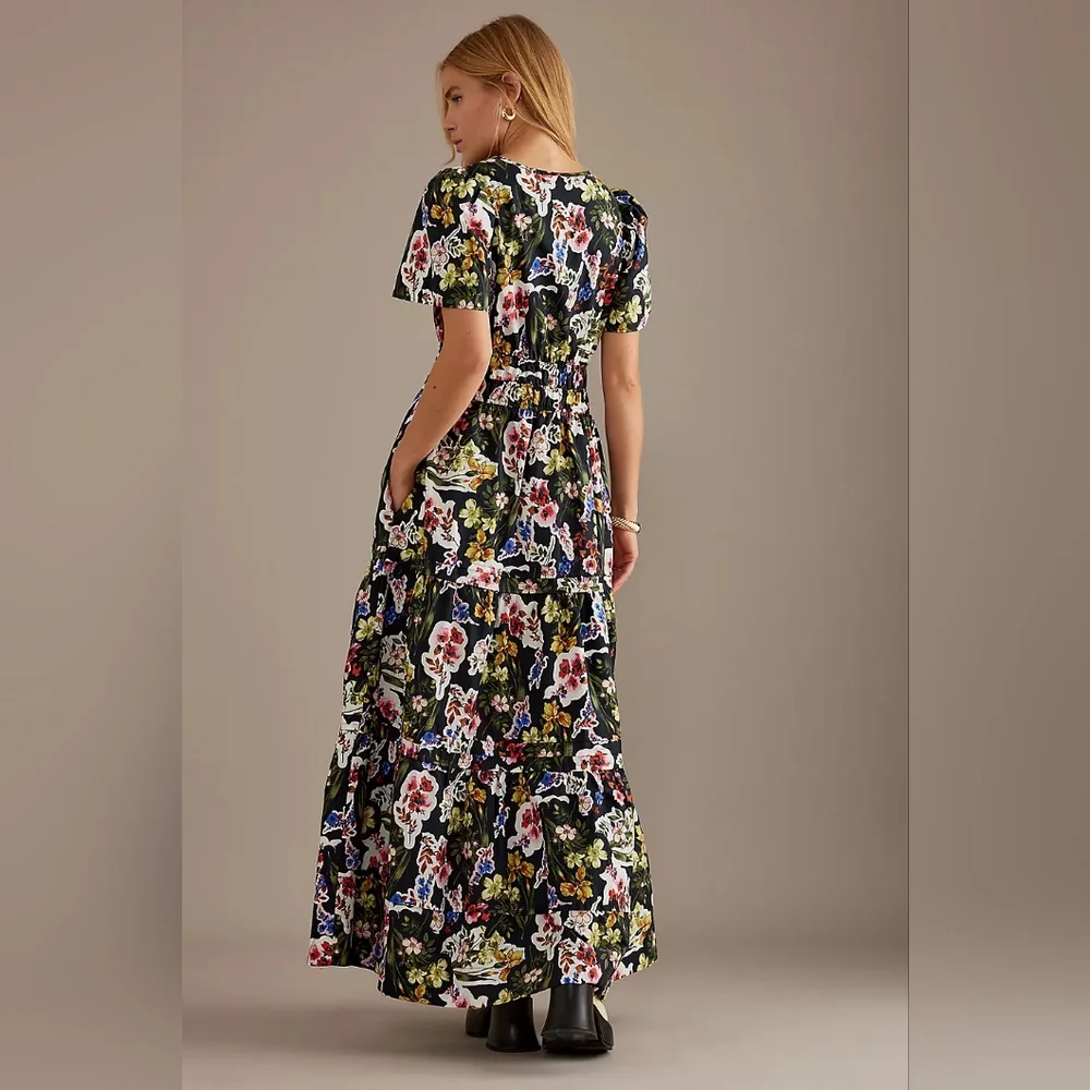 NWT Anthropologie The Somerset Maxi Dress Size XXS - Picture 6 of 13